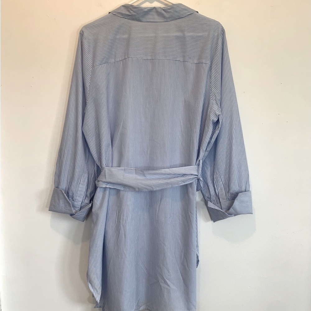 Iris Nautical Stripe Belted Tunic Shirt Dress - Picture 6 of 9